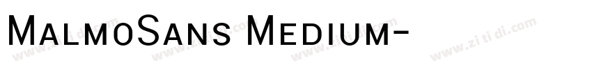 MalmoSans Medium字体转换